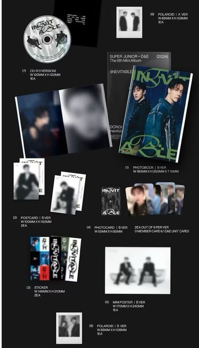 空專 SUPER JUNIOR D&E 第6張 迷你專輯 INEVITABLE 東海 銀赫