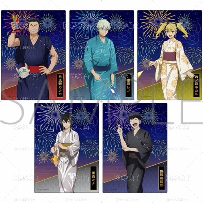 怪獸8號 花火浴衣 壓克力卡片 BOX