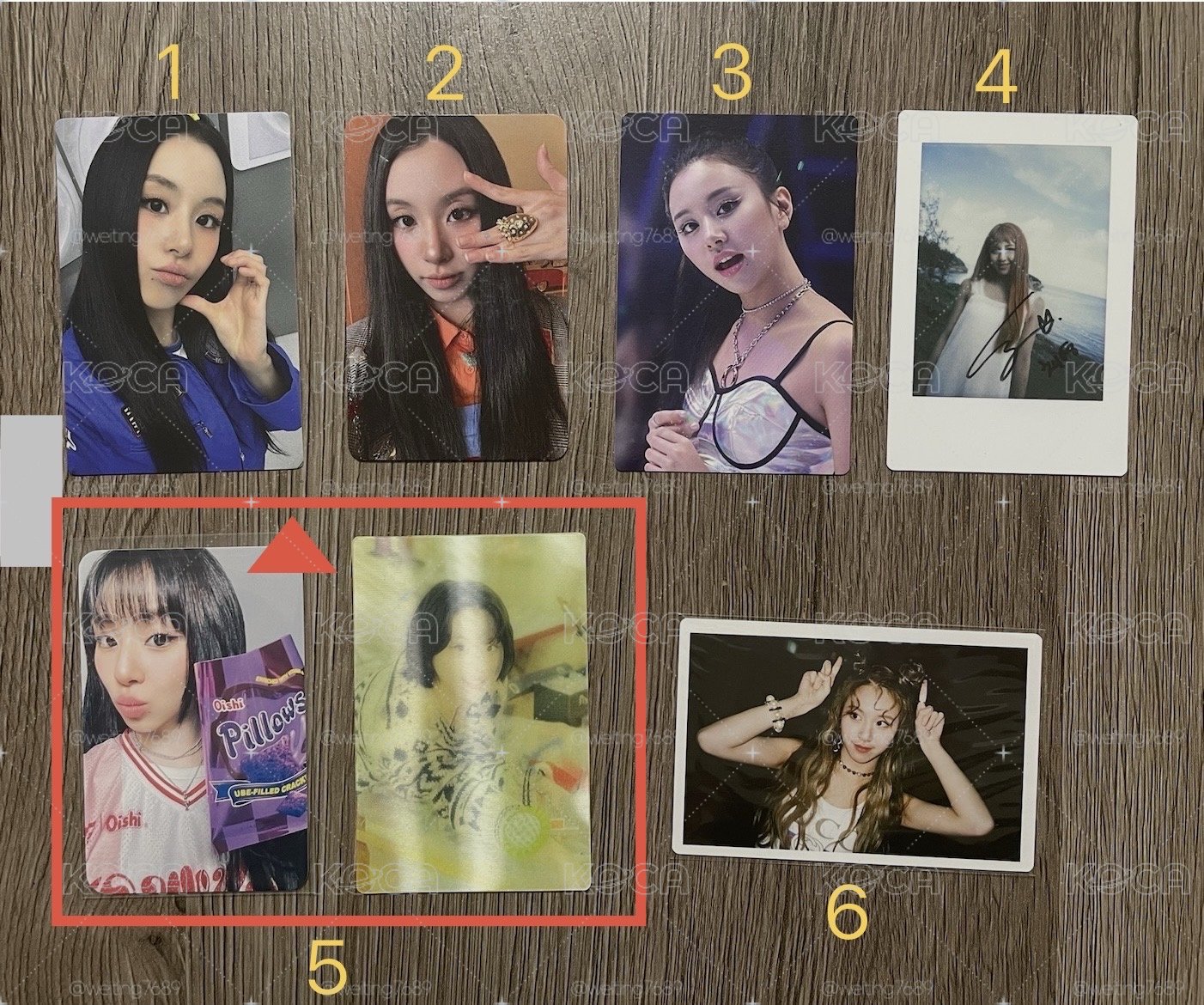 Twice彩瑛小卡區_Chaeyoung花絮卡/特典/入場卡/代言卡