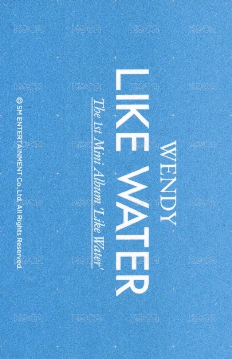 Like Water 周邊卡 投影筆卡 背面