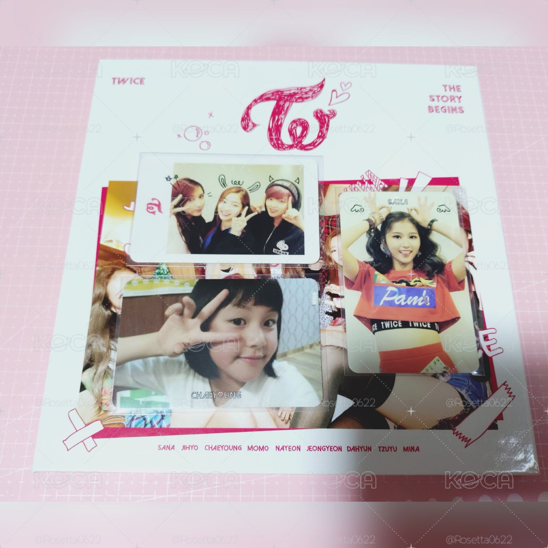 TWICE 出道專全專 全新僅拆封 Sana彩瑛 定南多分隊卡