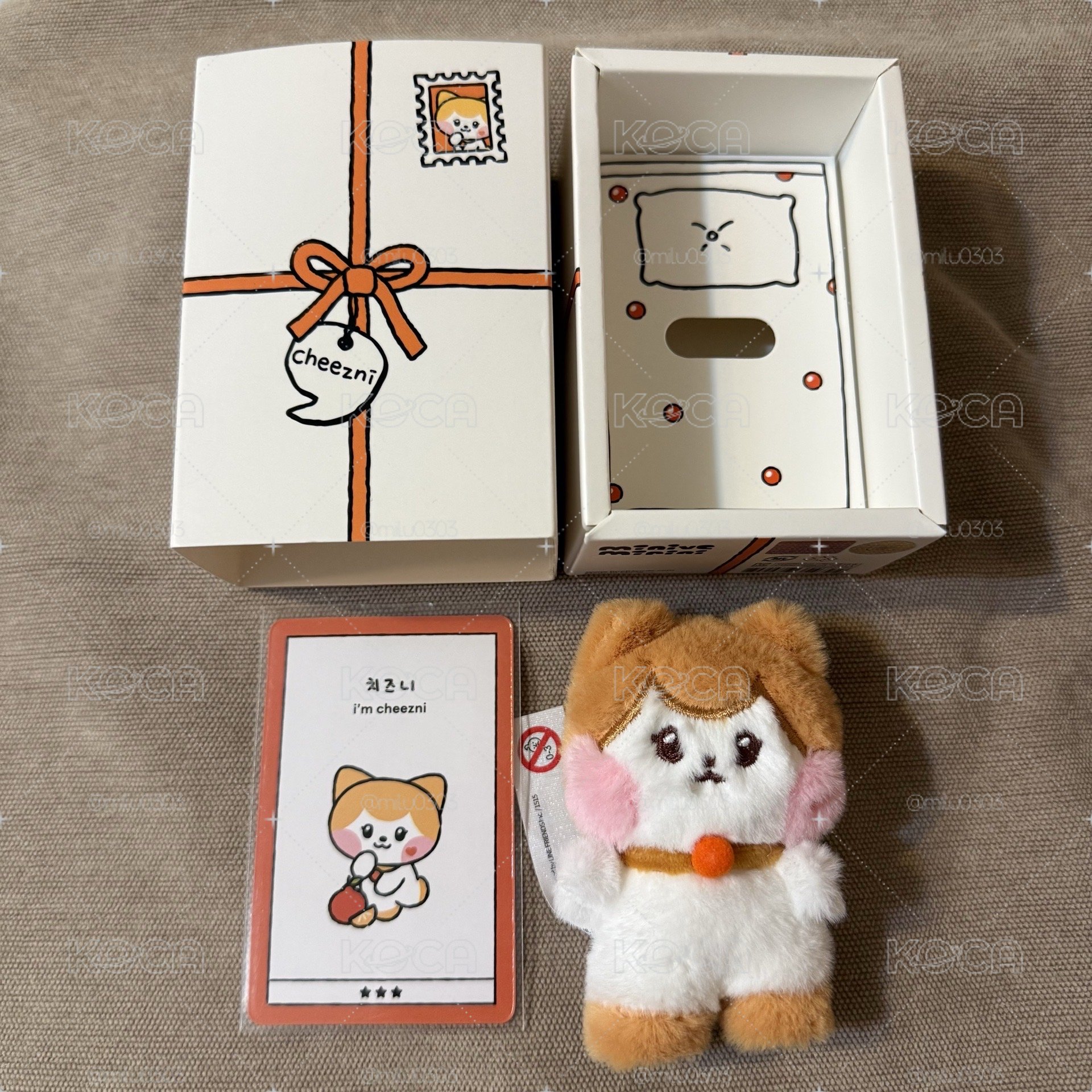 栗 liz minini line friends 盒娃