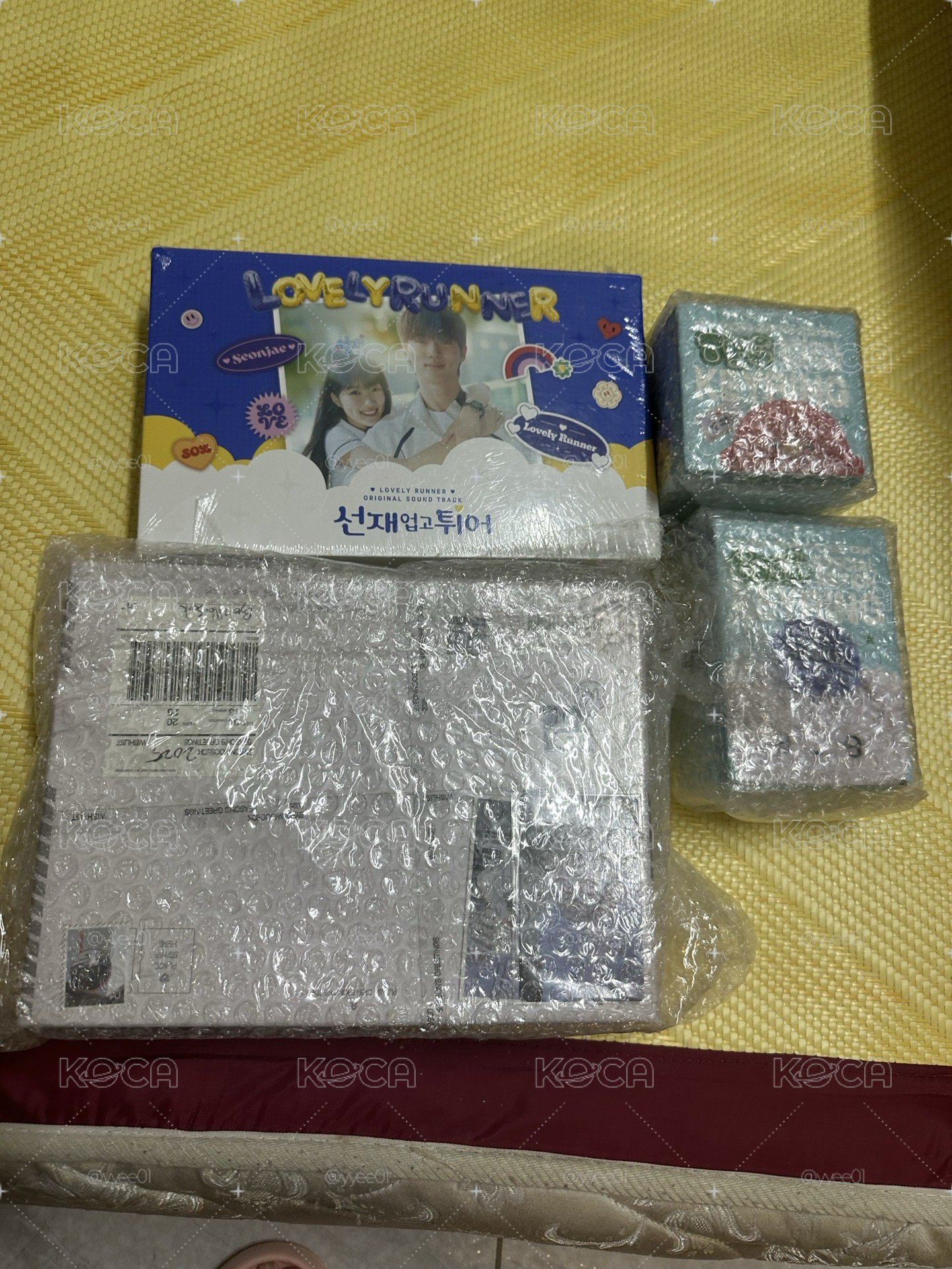 邊佑錫 背著善哉跑ost +郵差狗狗組合+25全新未拆年曆 +雜誌*2 年曆有特典卡