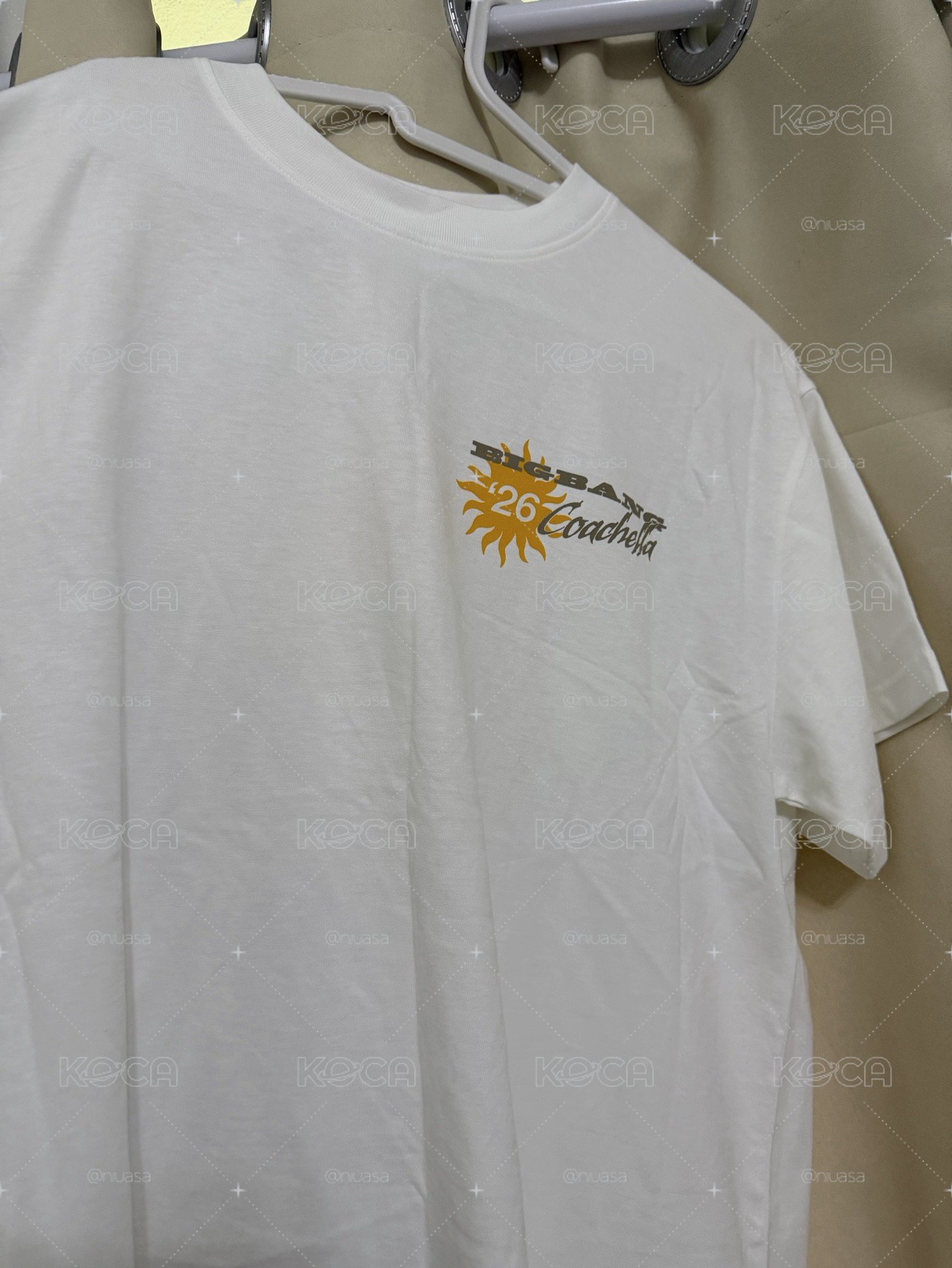 BIGBANG Coachella 白色短袖 M,L號