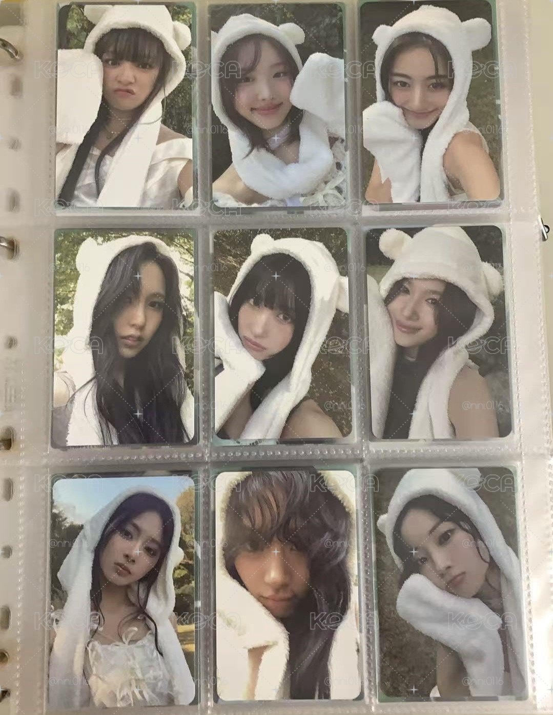 twice迷13熊帽一套