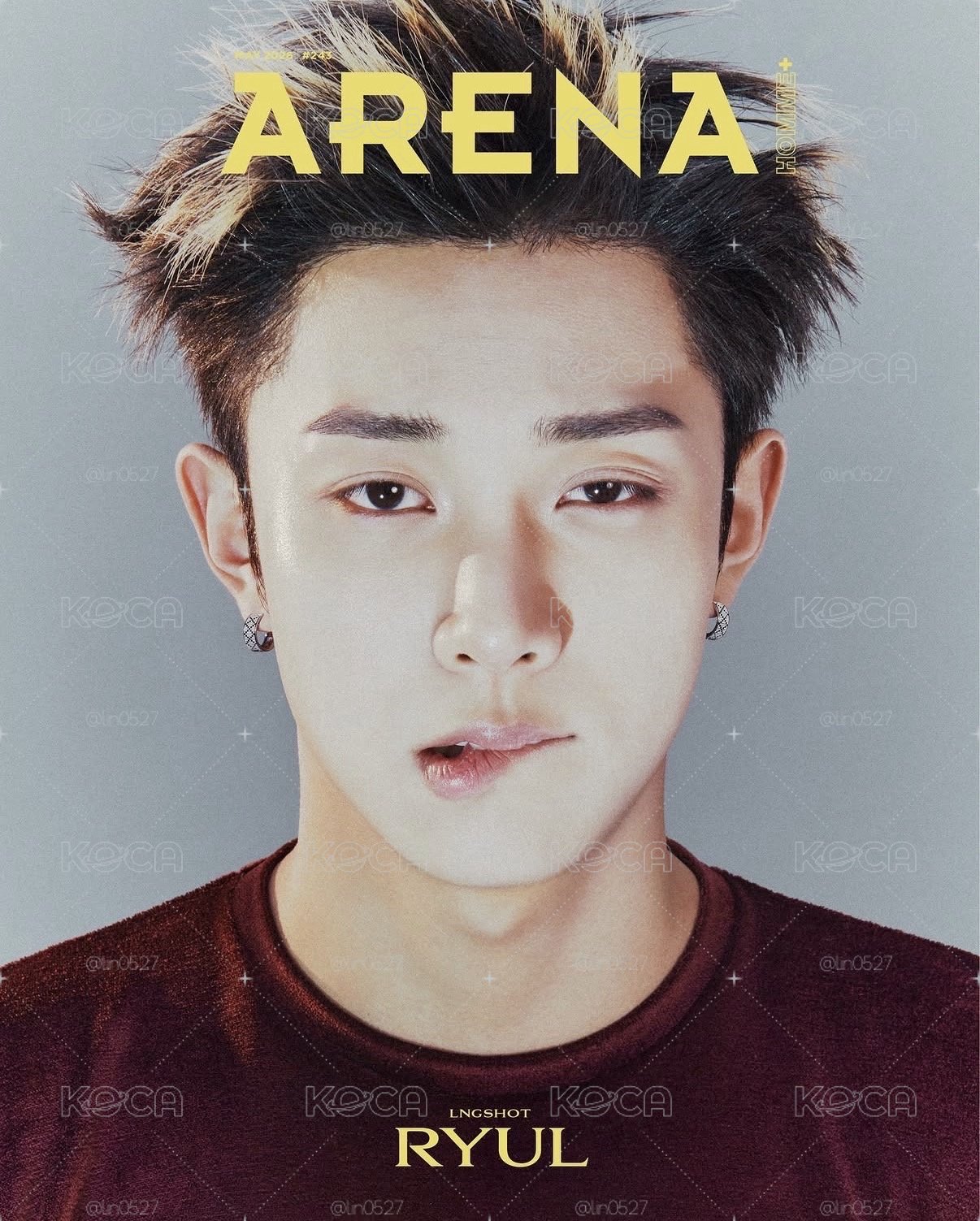 ARENA HOMME 5月號封面 D E版 雜誌 金栗 宇津 