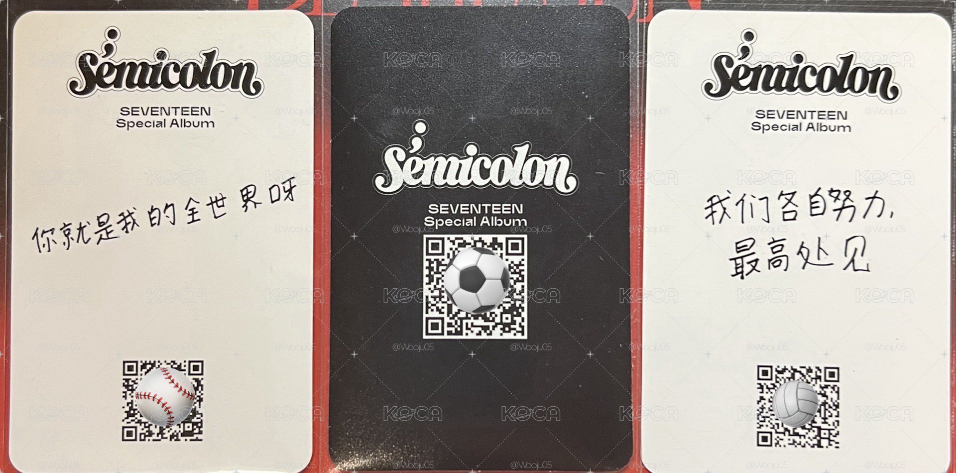 喆 semicolon yzy語言/手寫特典 三張一起