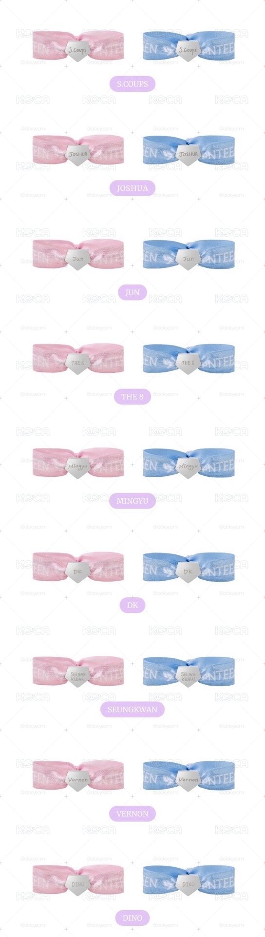 SVT 日本飯咪 YAKUSOKU 緞帶手環
