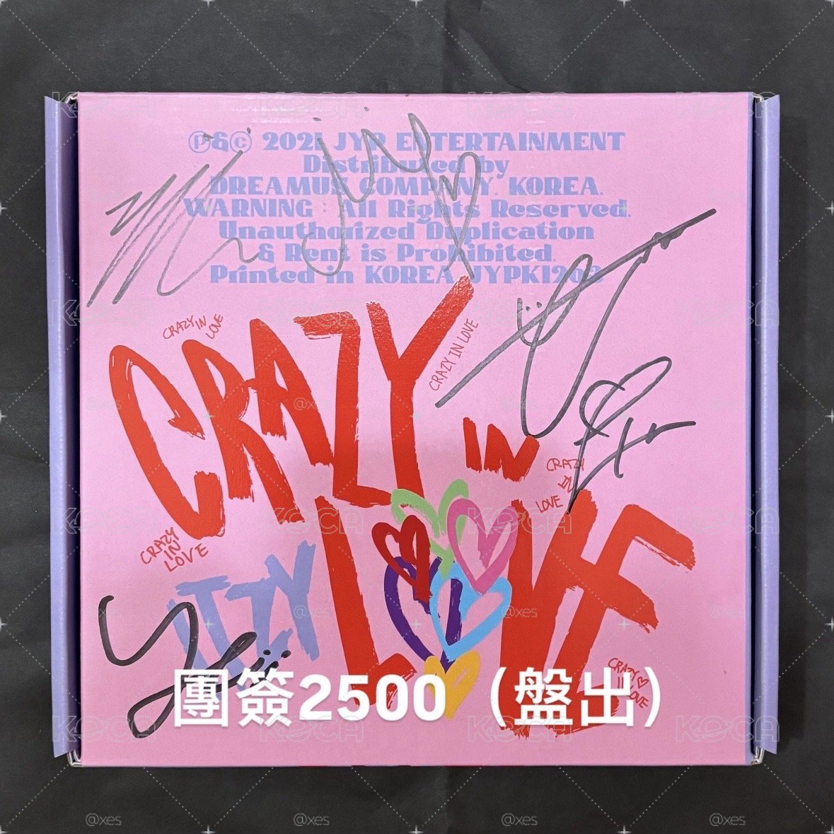 ITZY CRAZY IN LOVE 空專 團體親簽