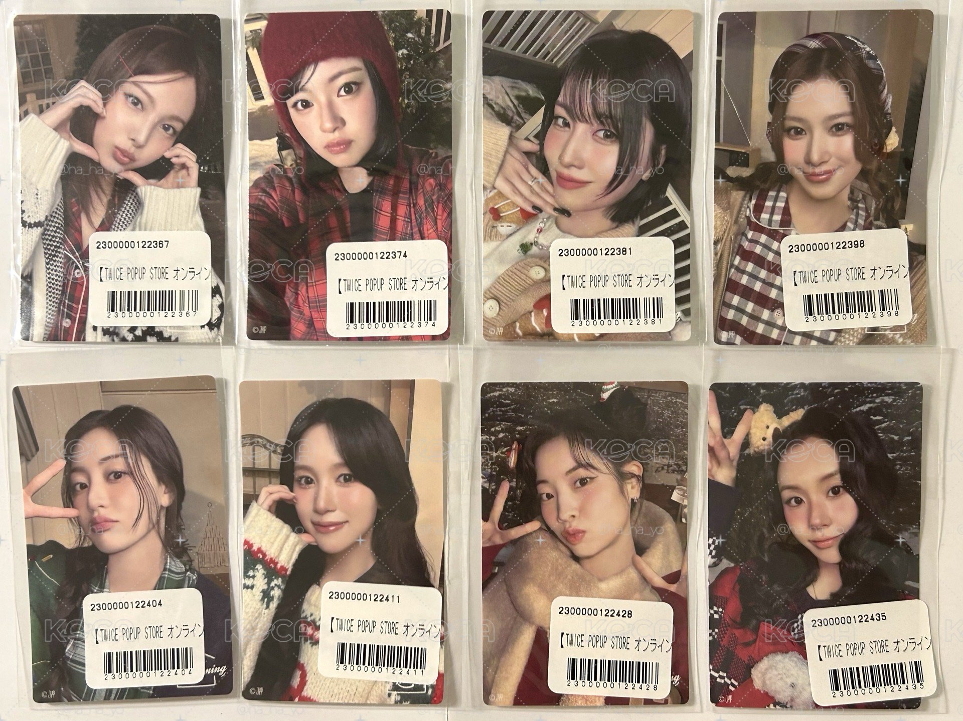 TWICE｜冬日線上一番賞 卡貼❄️ 