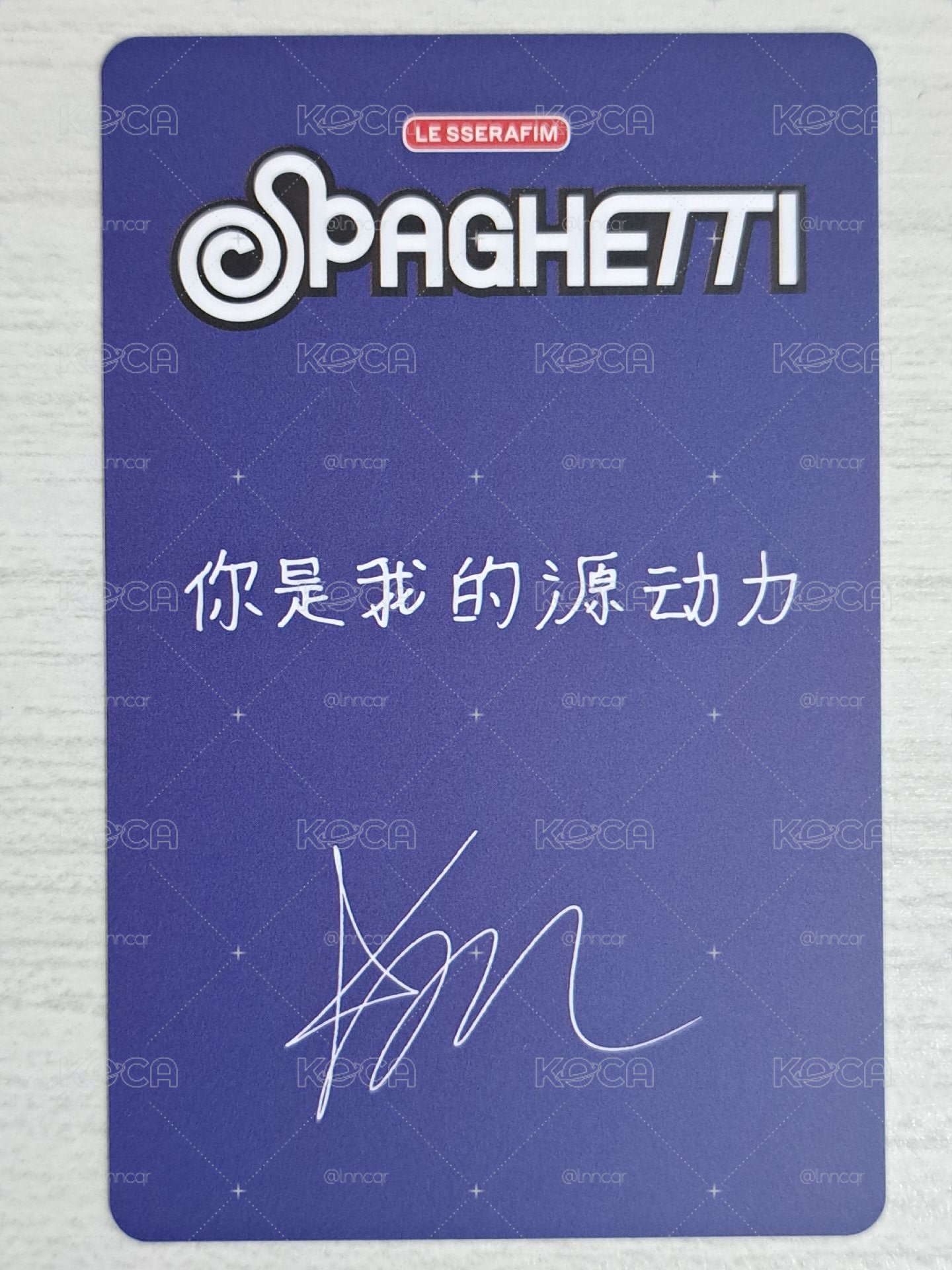 SPAGHETTI 京東 預售 特典卡 采 你是我的源動力