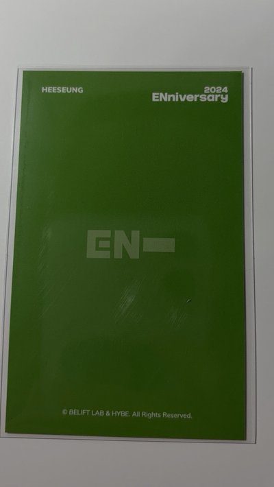 ENHYPEN Heeseung 四周年相框卡