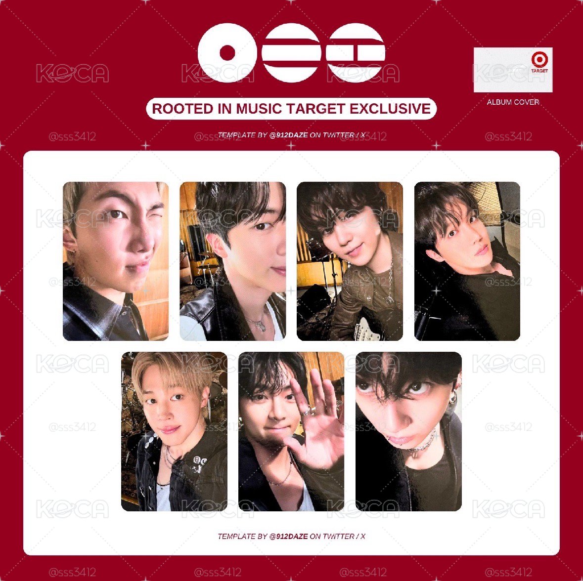 BTS target特典卡