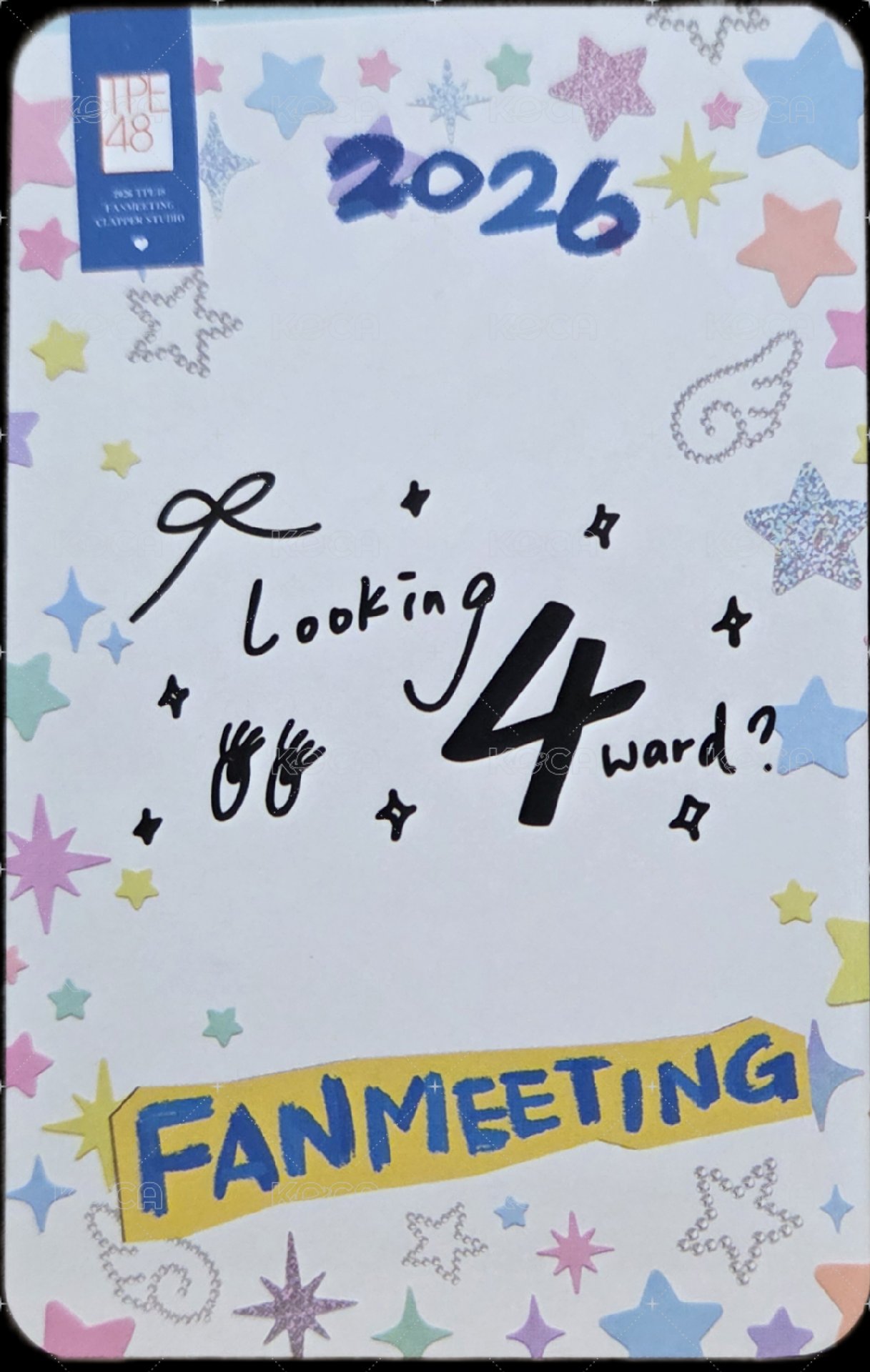 FM 入場卡 / 場限卡 Looking 4 ward 背面
