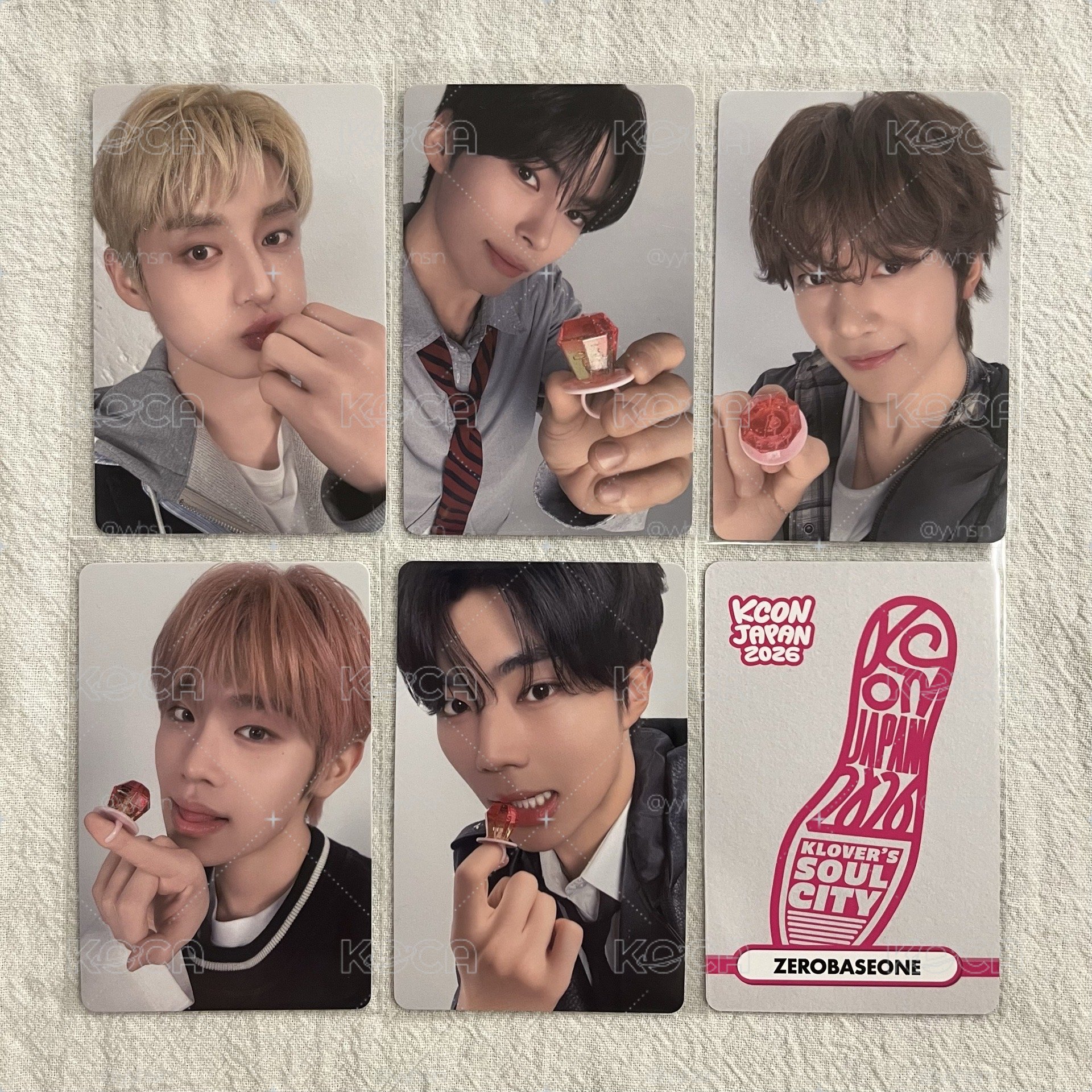🐾 KCON KUJI 小卡一套