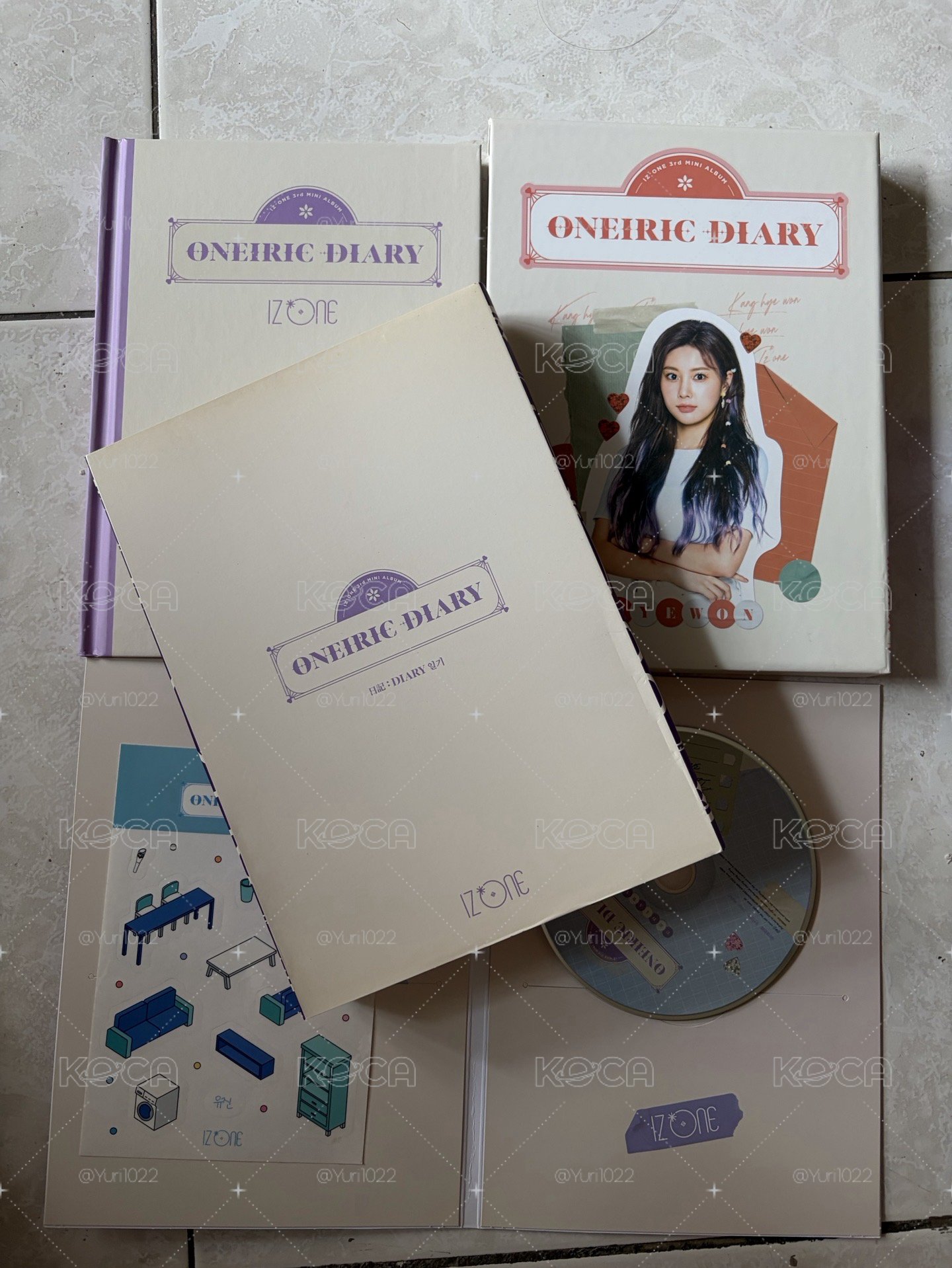 IZ*ONE Oneiric Diary 專輯 DIARY ver. 惠元封面 空專