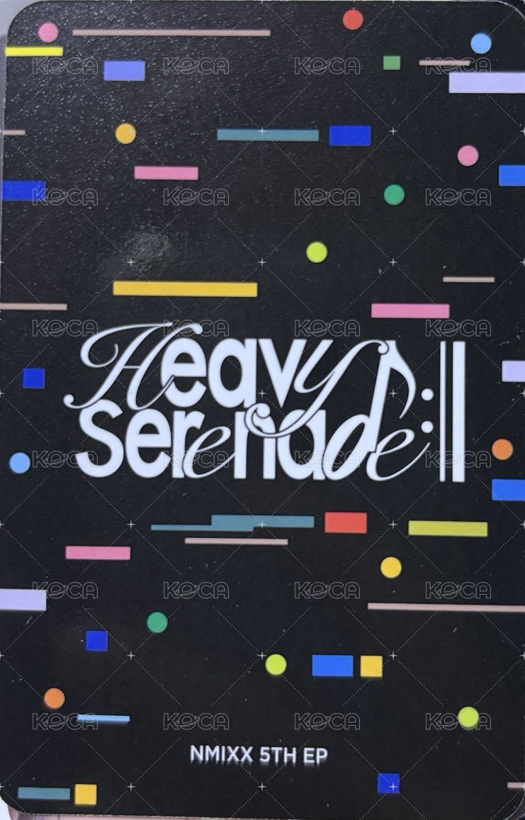 Heavy Serenade Serenade ver. 專輯卡  背面