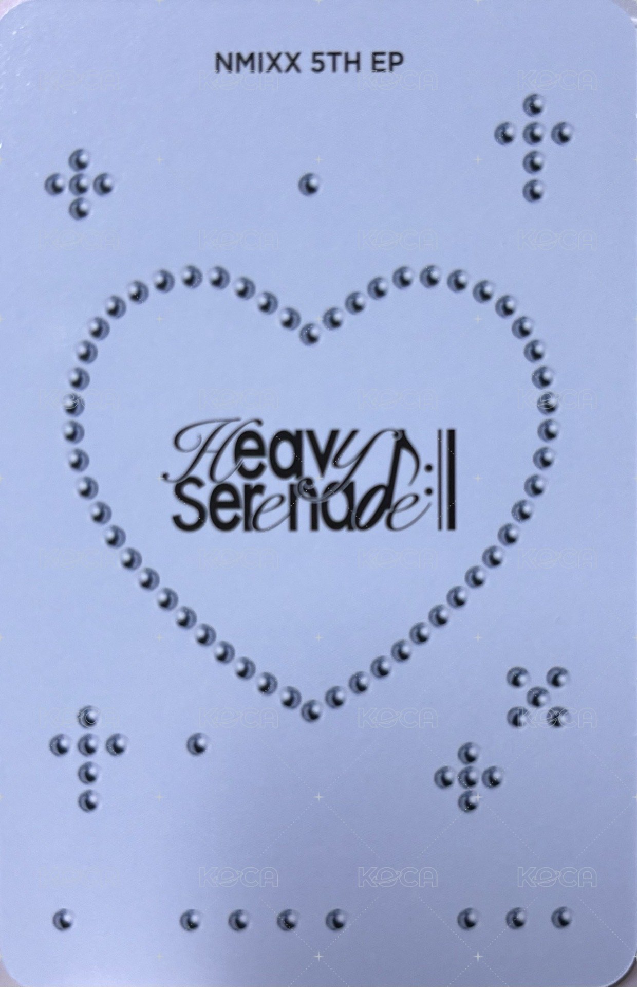 Heavy Serenade Heavy ver. 專輯卡  背面