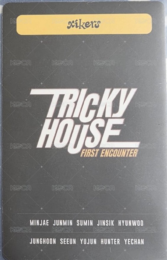 2023 xikers WORLD TOUR FIRST ENCOUNTER 周邊卡  背面