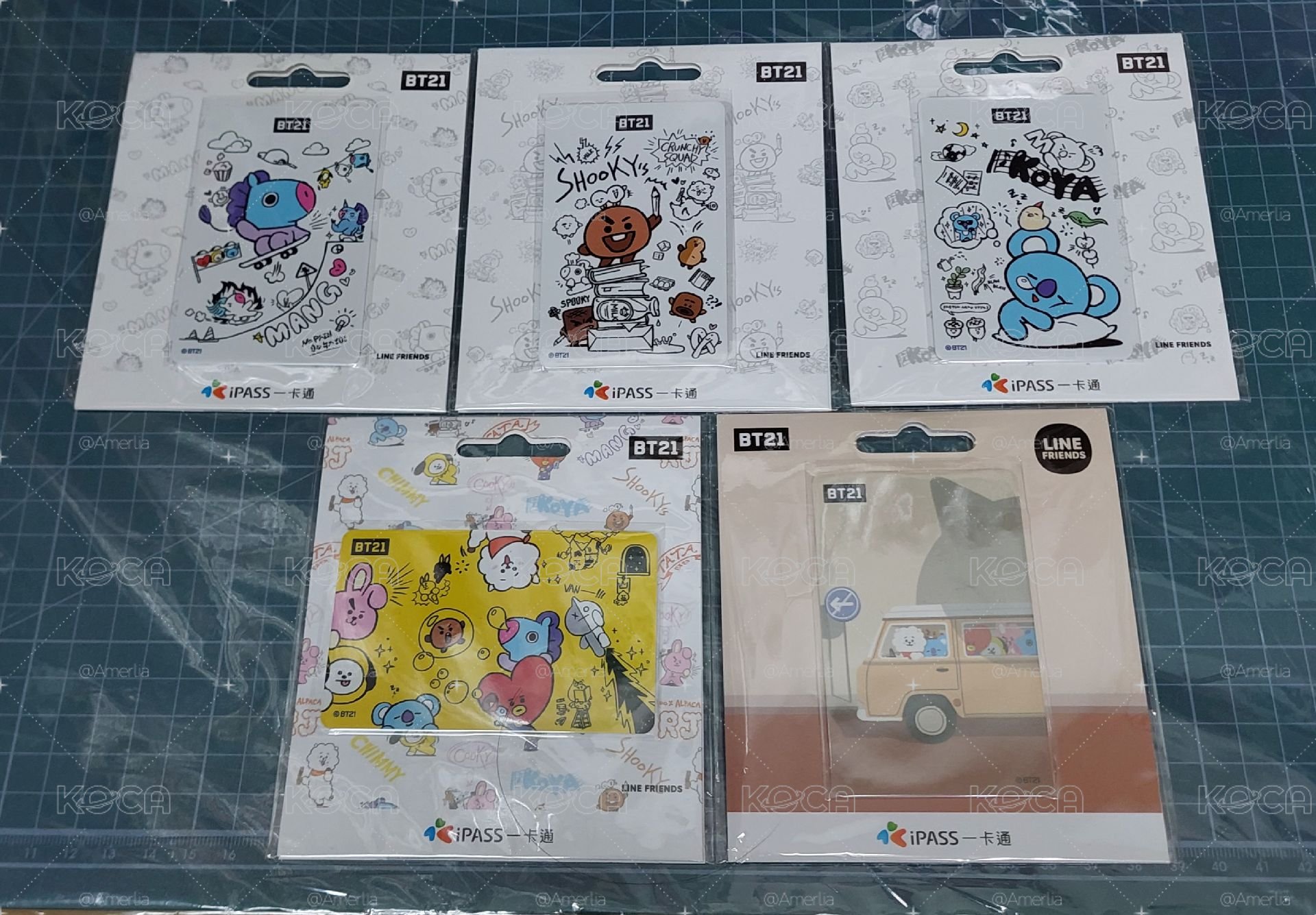 BT21 絕版交通卡