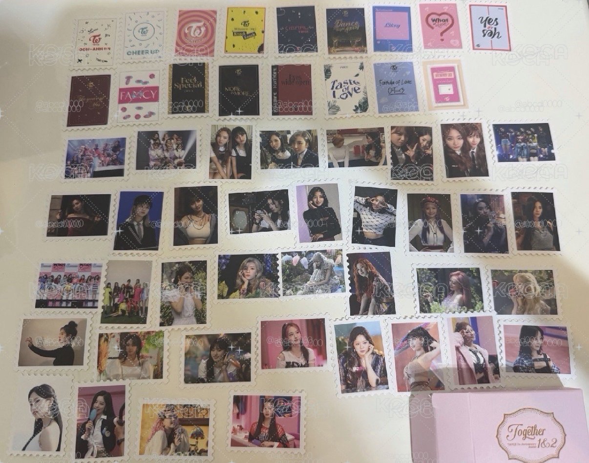 TWICE 7週年 2015-2021專輯紀念郵票貼紙