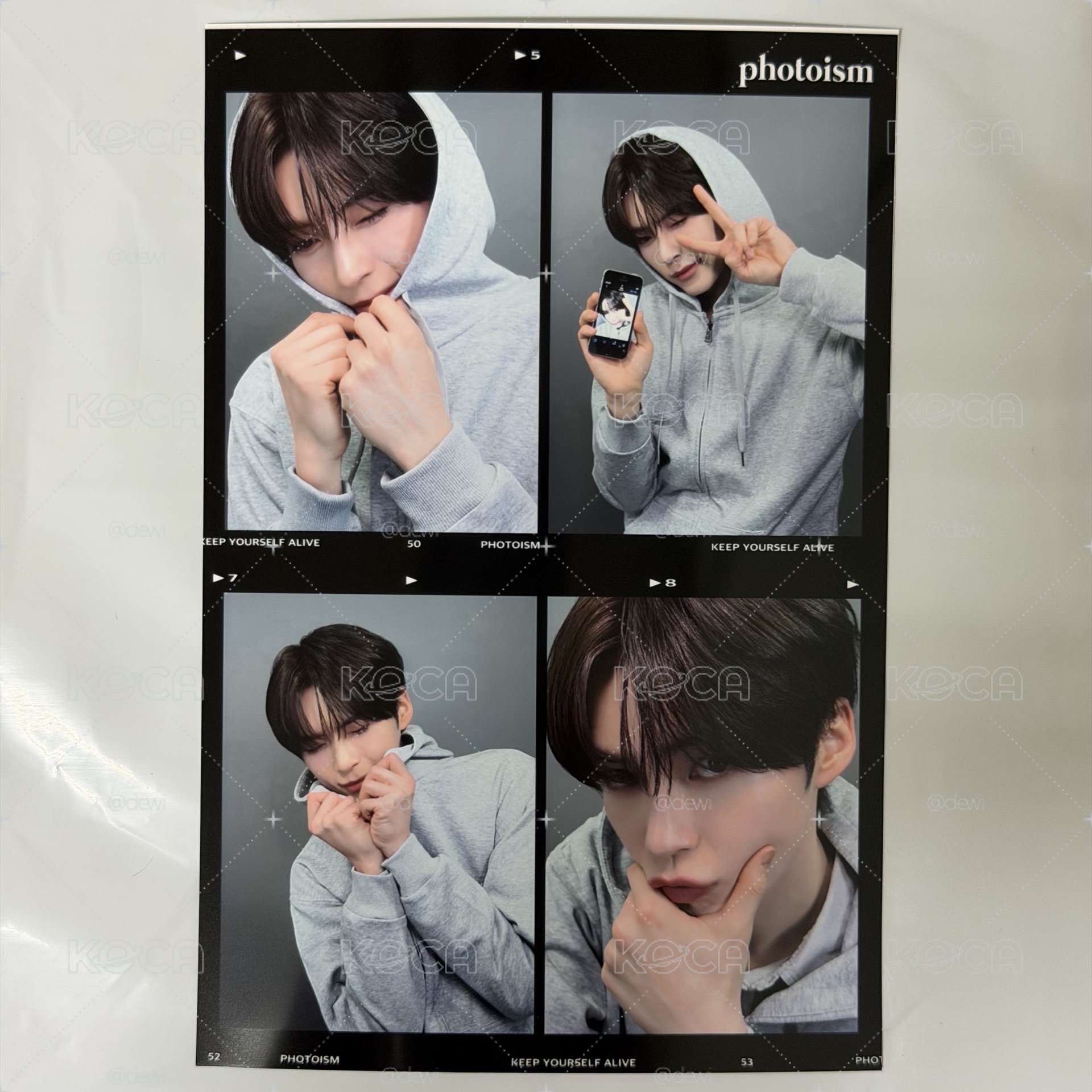 成韓彬 𝗛𝗢𝗢𝗗𝗜𝗘 𝗪𝗜𝗧𝗛 𝗠𝗘! snapism 四格造型 貼紙 