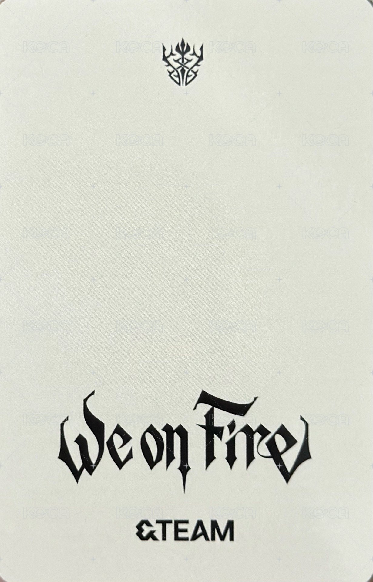 WOF 打歌卡  背面