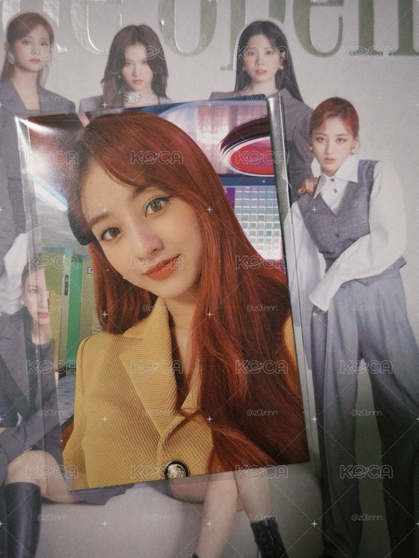 TWICE 志效小卡海報+彩瑛留言卡(可換娜瑜)