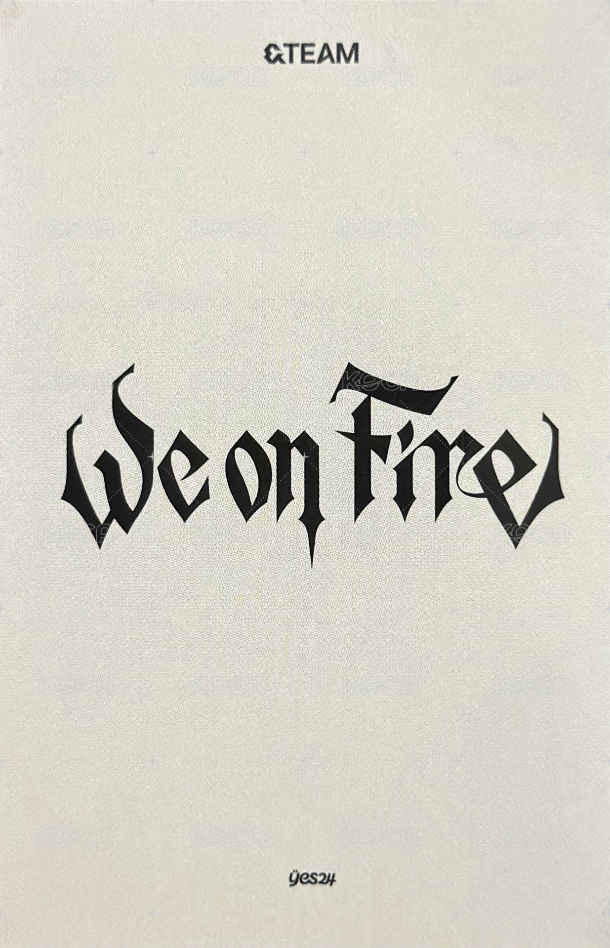 WOF yes24 通路 特典卡  背面