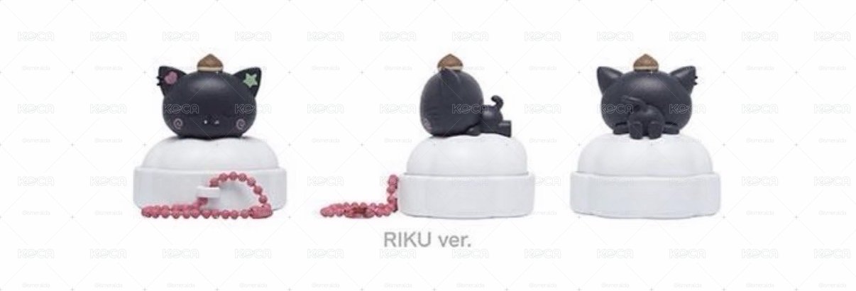 Riku按鈕鑰匙圈吊飾 