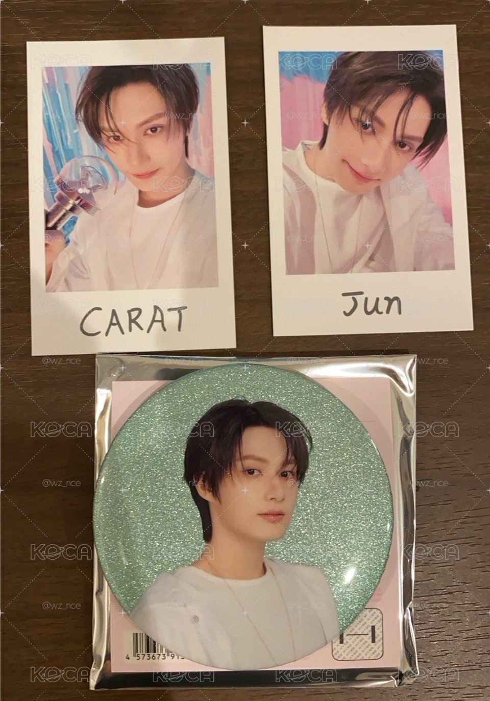 SEVENTEEN fm YAKUSOKU  文俊尼拍立得SET+徽章