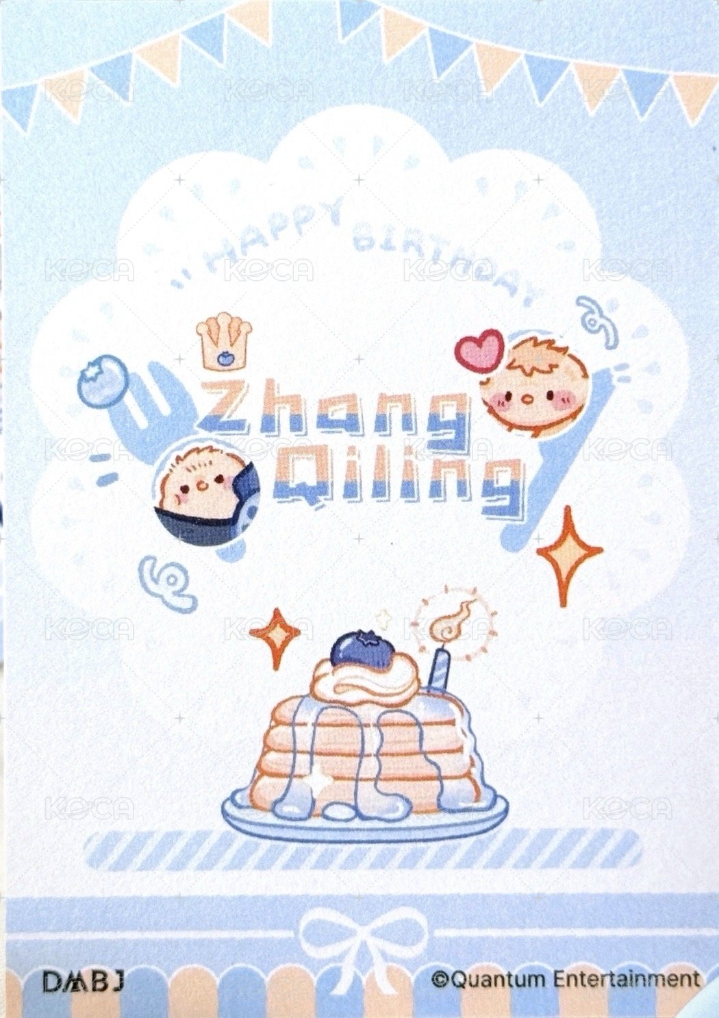 氣球暖暖星 拍立得 Q版生日蛋糕 背面