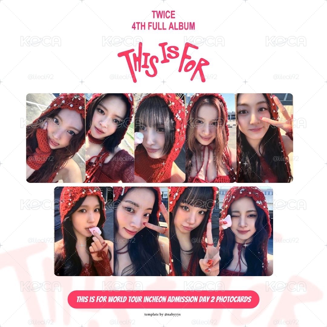 TWICE THIS IS FOR 六巡仁川場入場卡