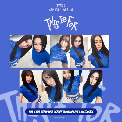 TWICE THIS IS FOR 六巡仁川場入場卡