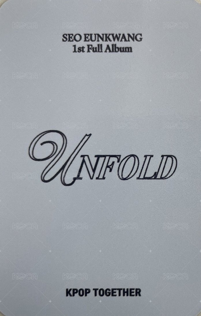 UNFOLD Kpt 線上1.0 簽售卡  背面