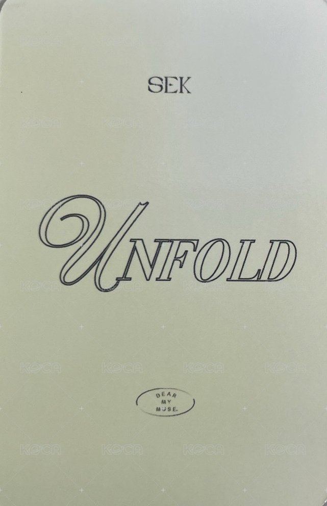 UNFOLD dmm 線上1.0 簽售卡  背面