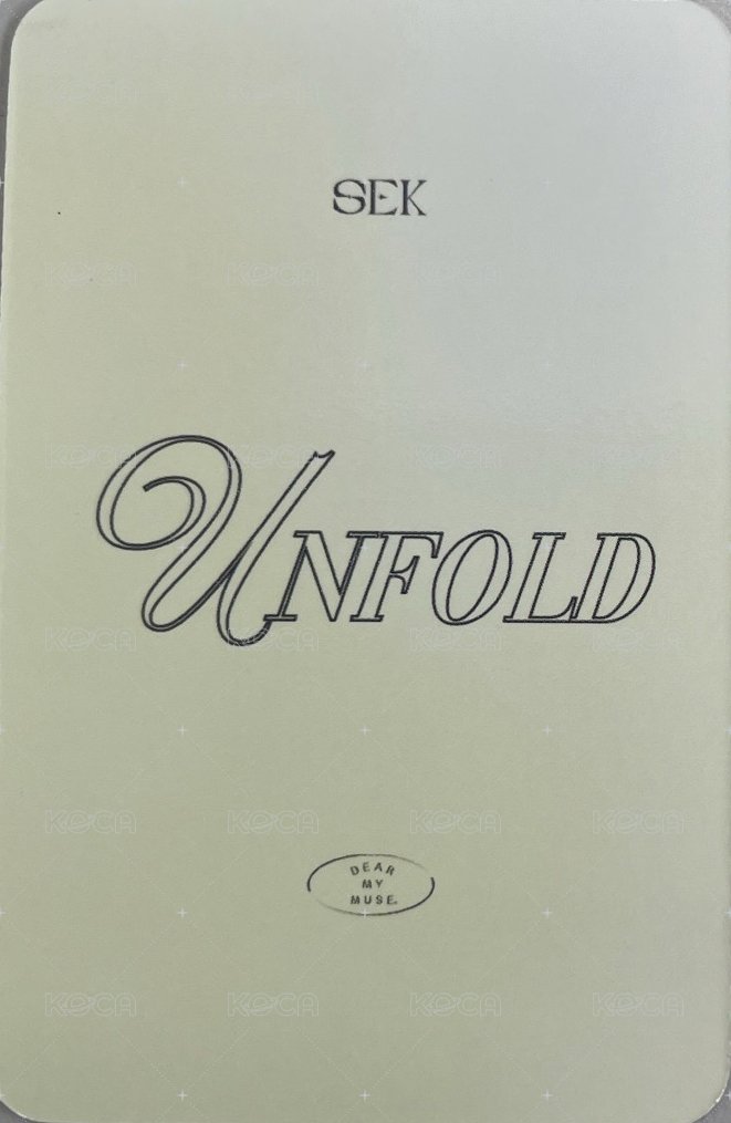 UNFOLD dmm 線上1.0 簽售卡  背面