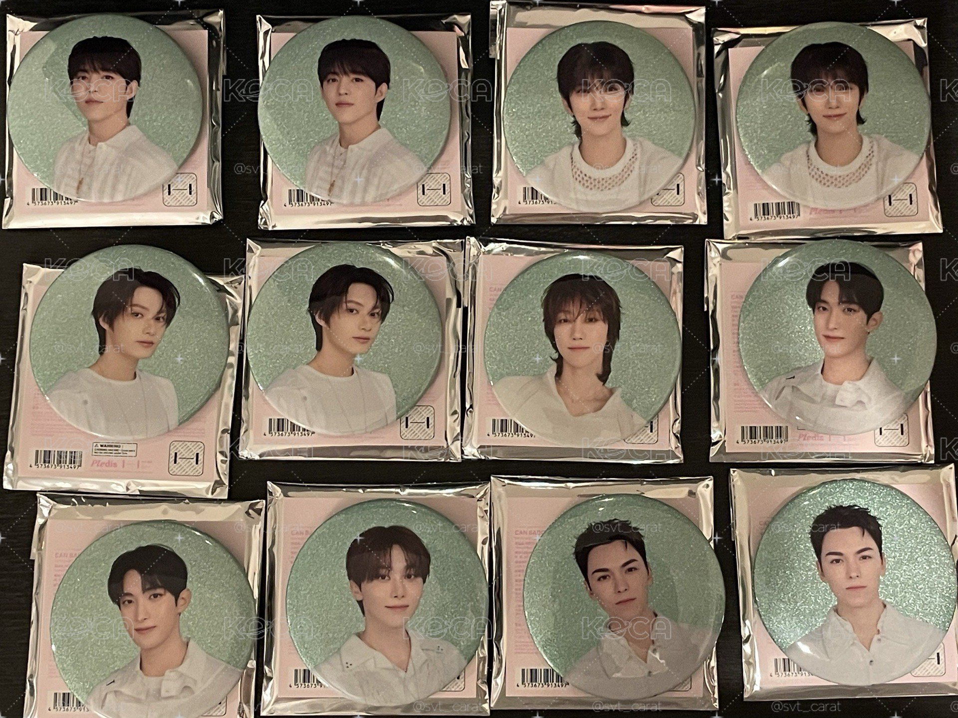現貨//SEVENTEEN 日本FM YAKUSOKU CAN BADGE 已拆徽章