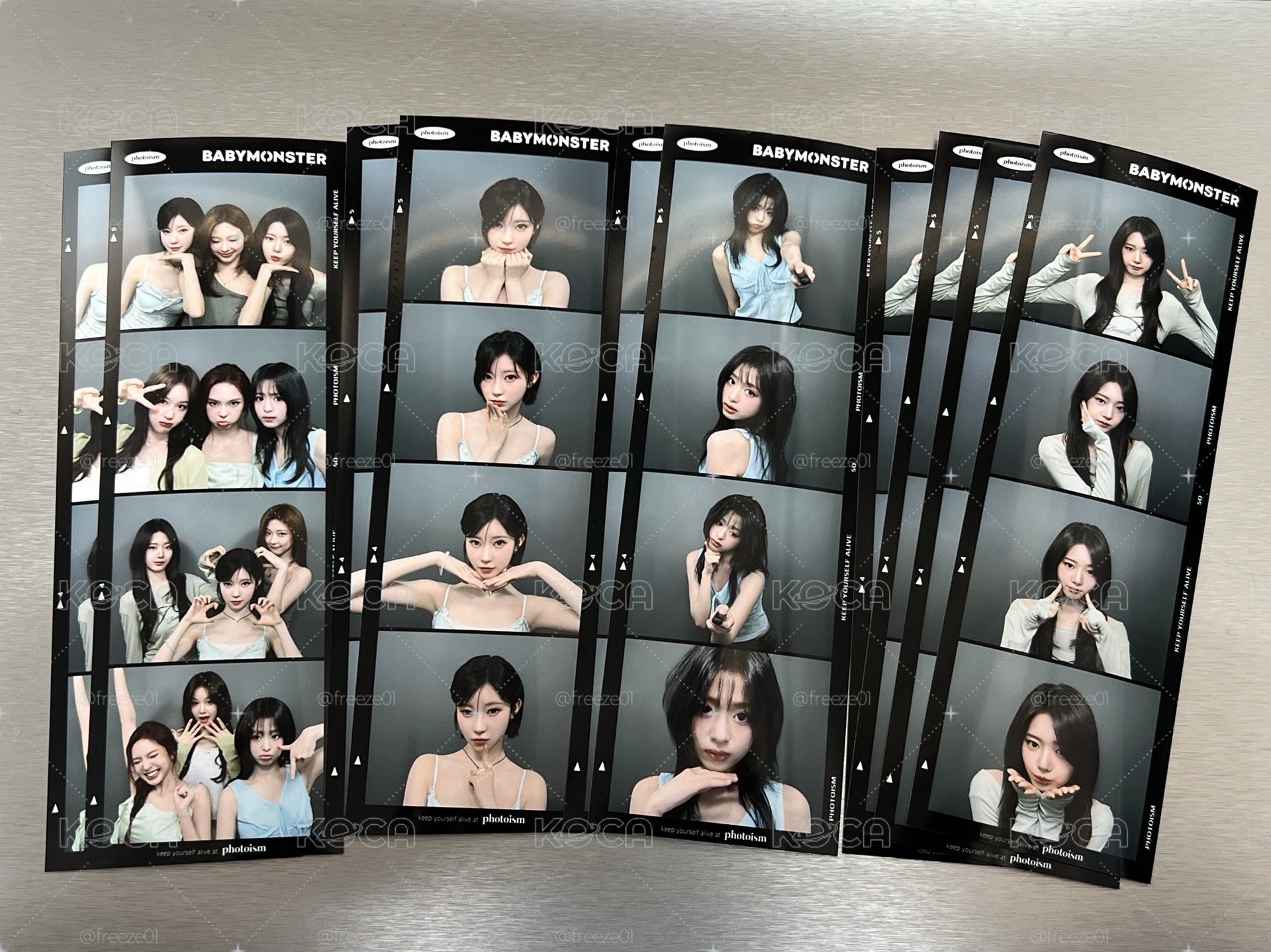 BABYMONSTER * snapism人生四格 貼紙 實物如圖三四