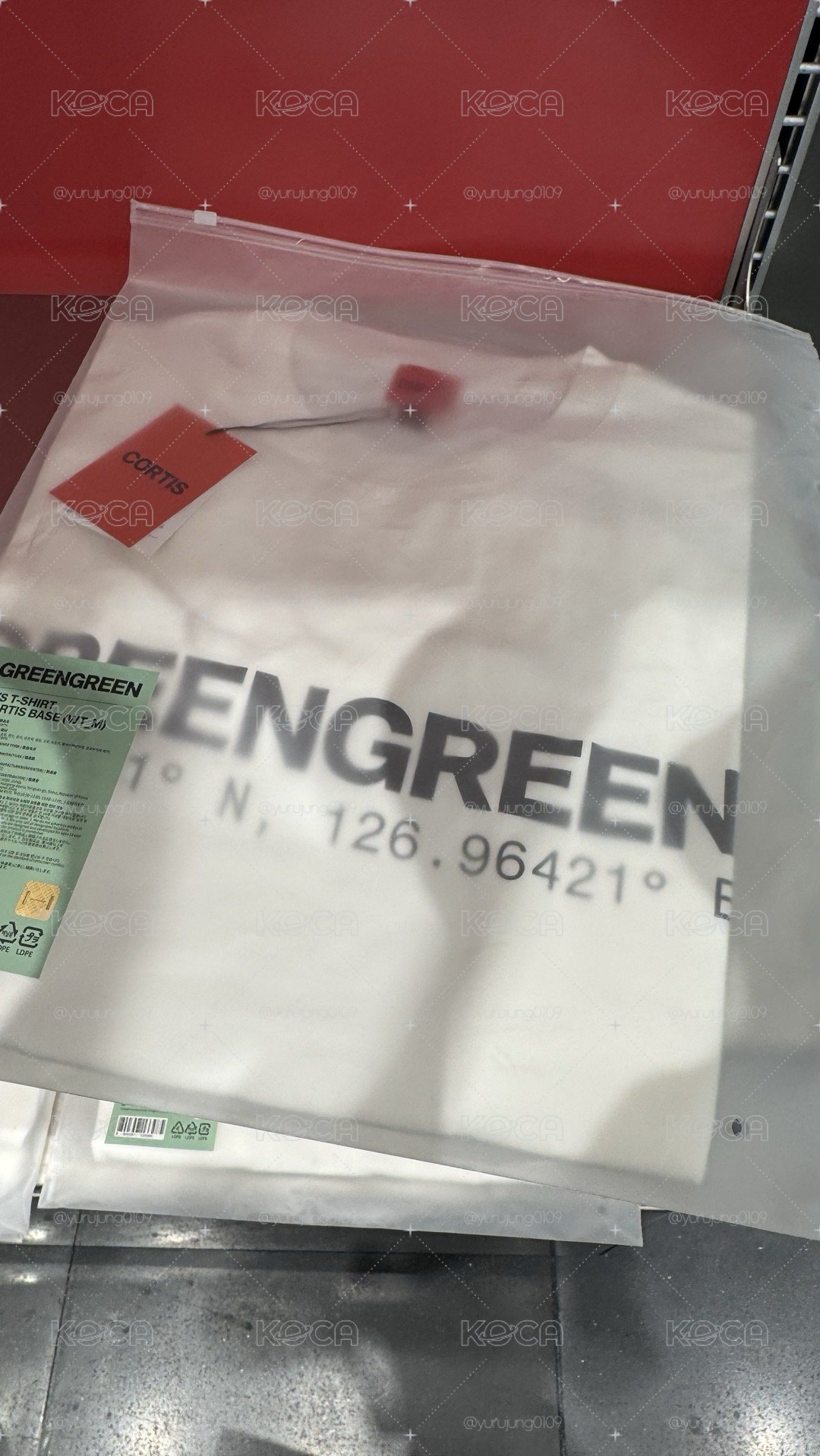 在韓現貨迷二線下快閃 白T M