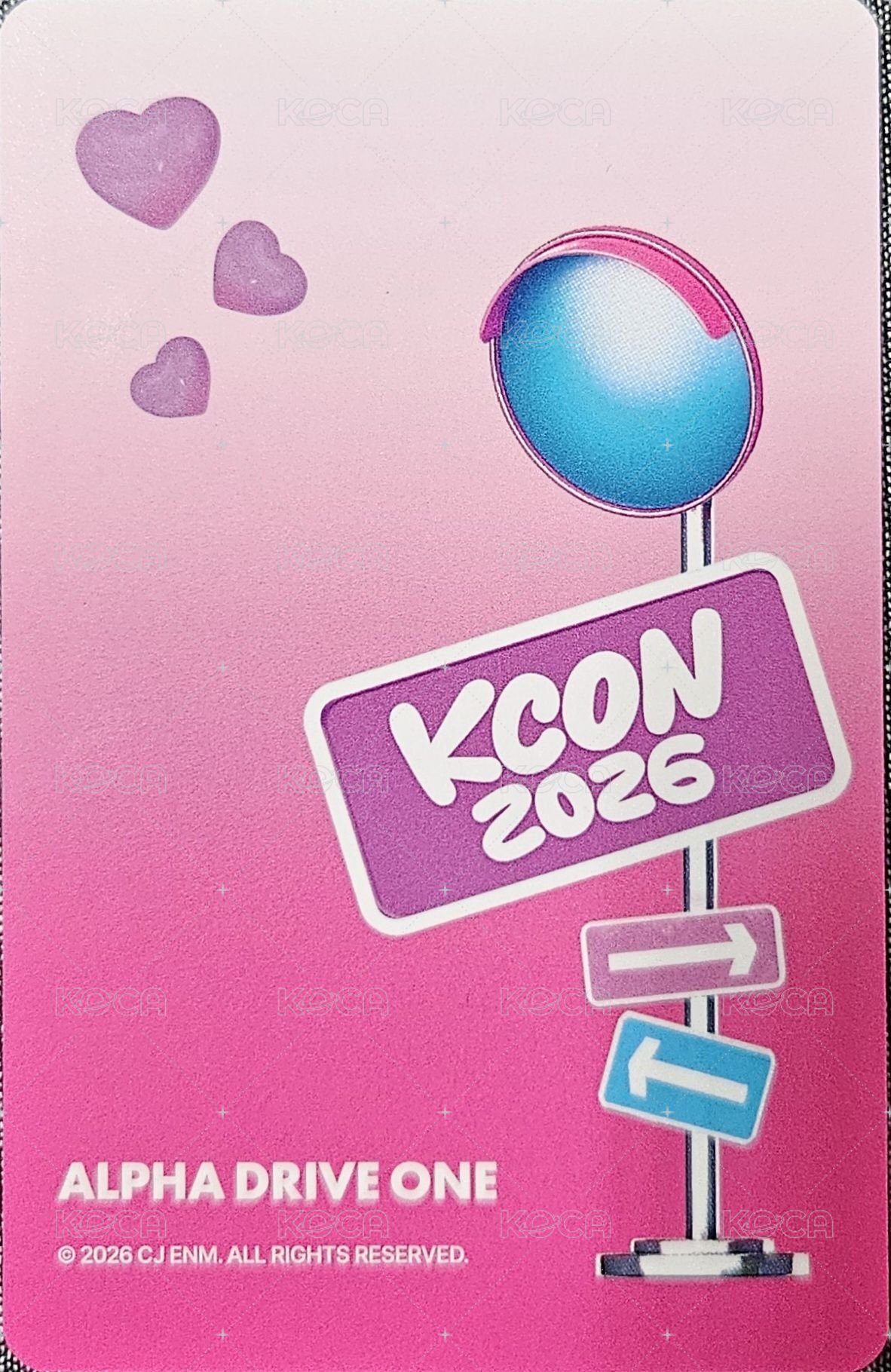 2026 KCON JAPAN  相框組 閃卡 周邊卡  背面