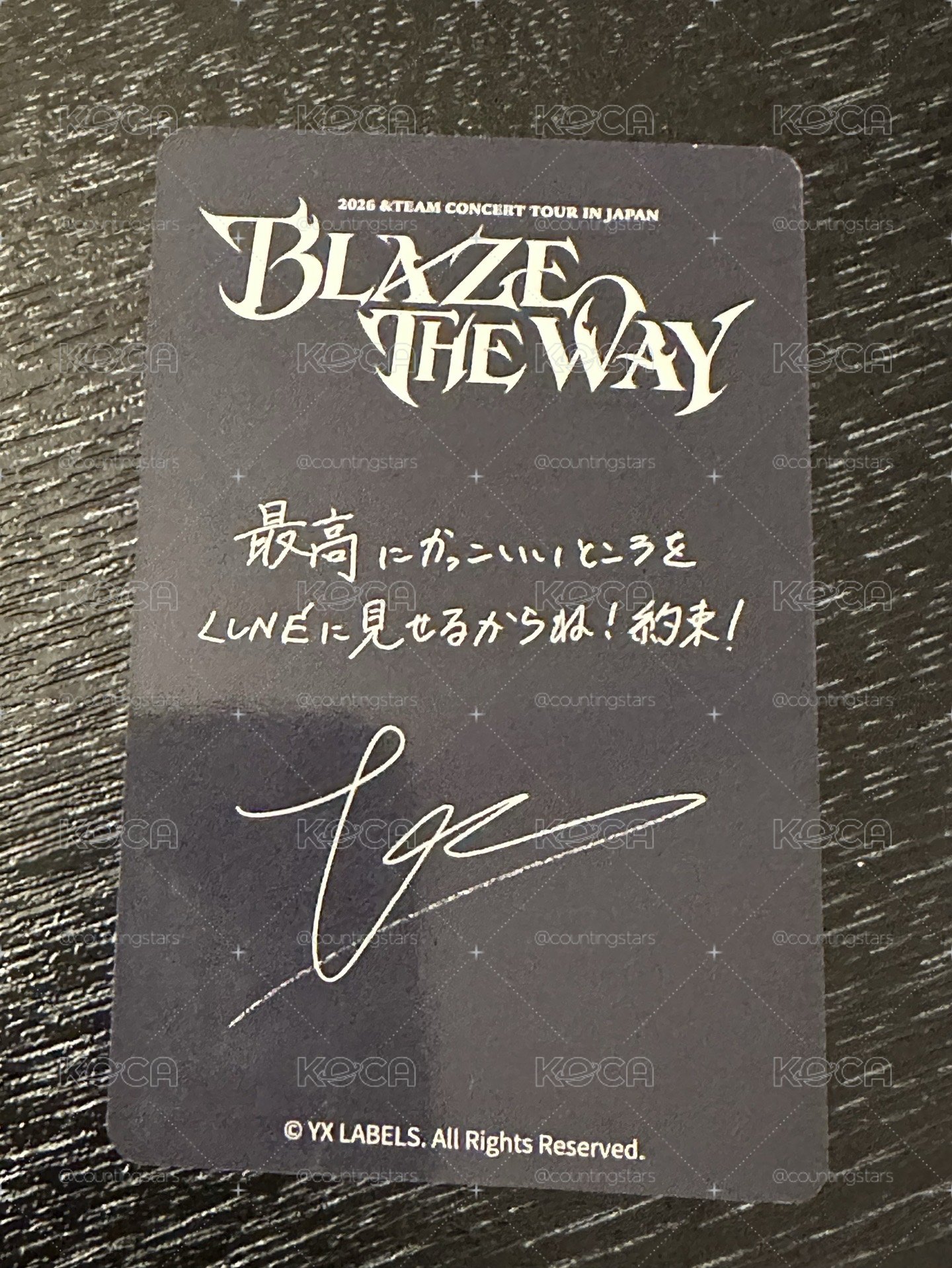 BLAZE THE WAY 神奈川 TAKI  FC卡 粽卡 會員禮卡