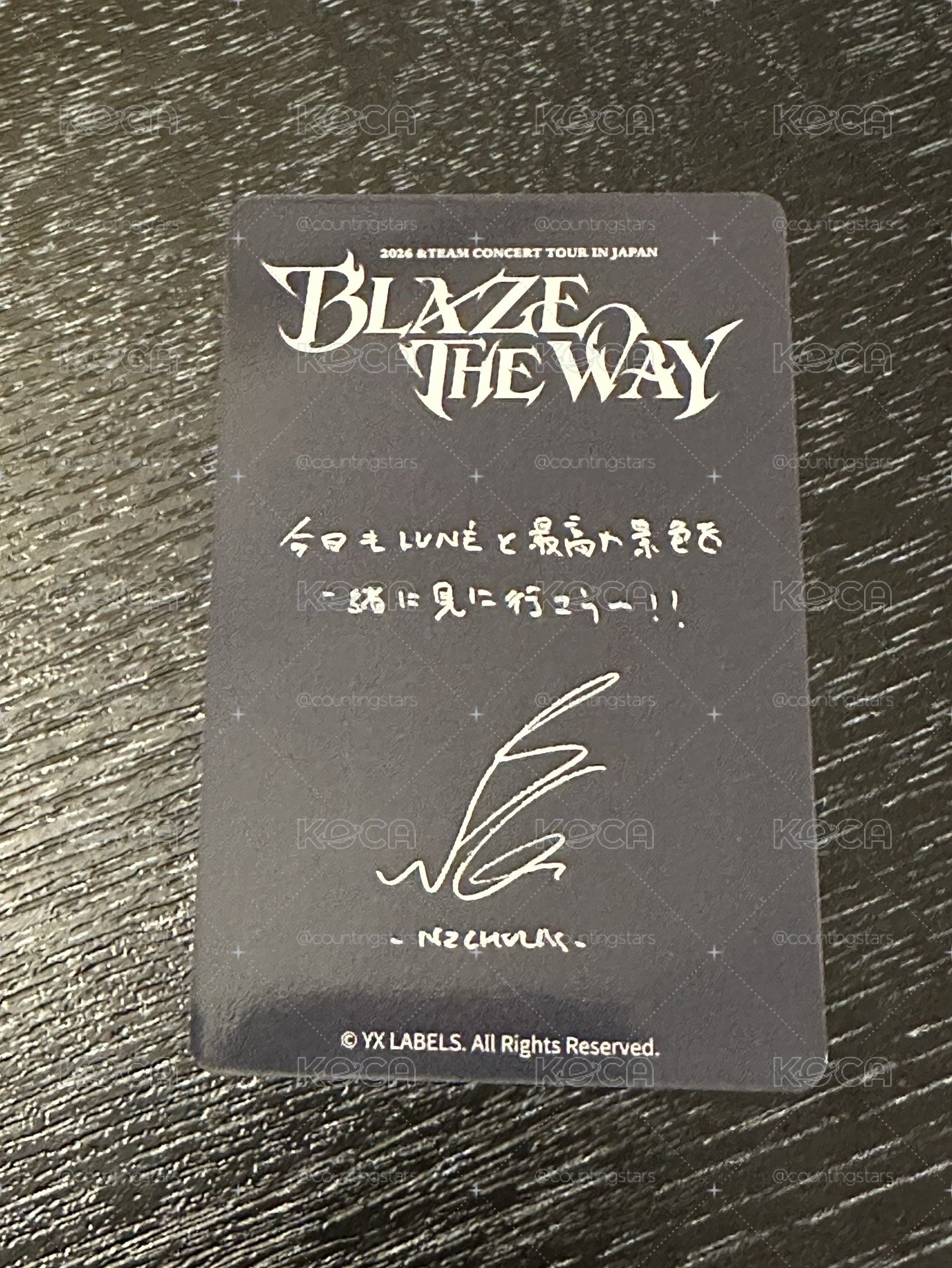 BLAZE THE WAY 神奈川 NICHOLAS FC卡 粽卡 會員禮卡