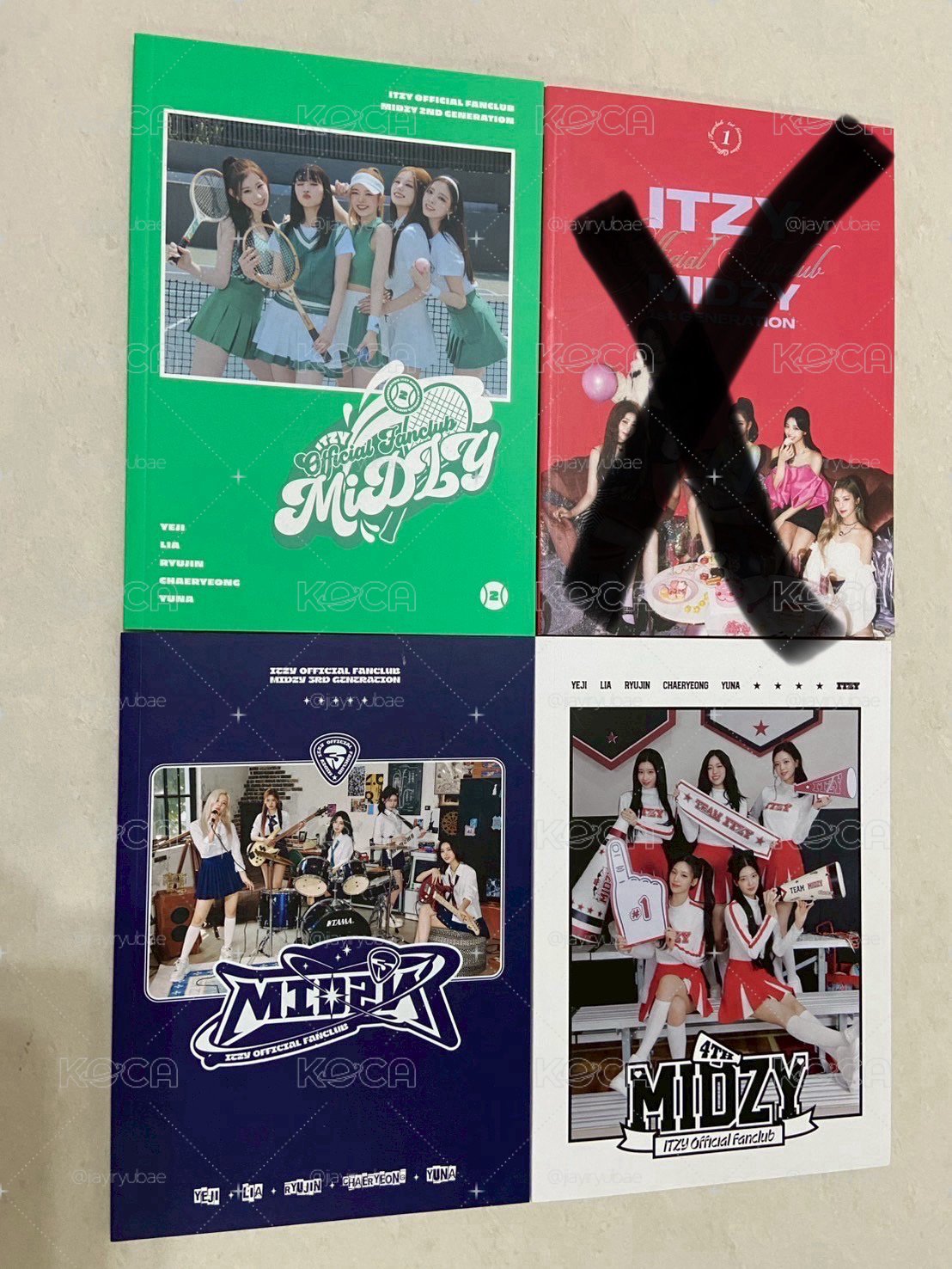 itzy 會員禮寫真 二期 三期 四期