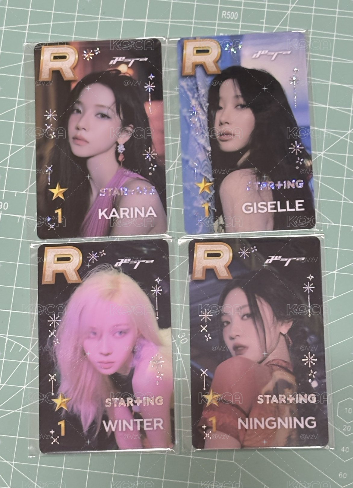 一套四張 正規一 STAR+ING 遊戲卡