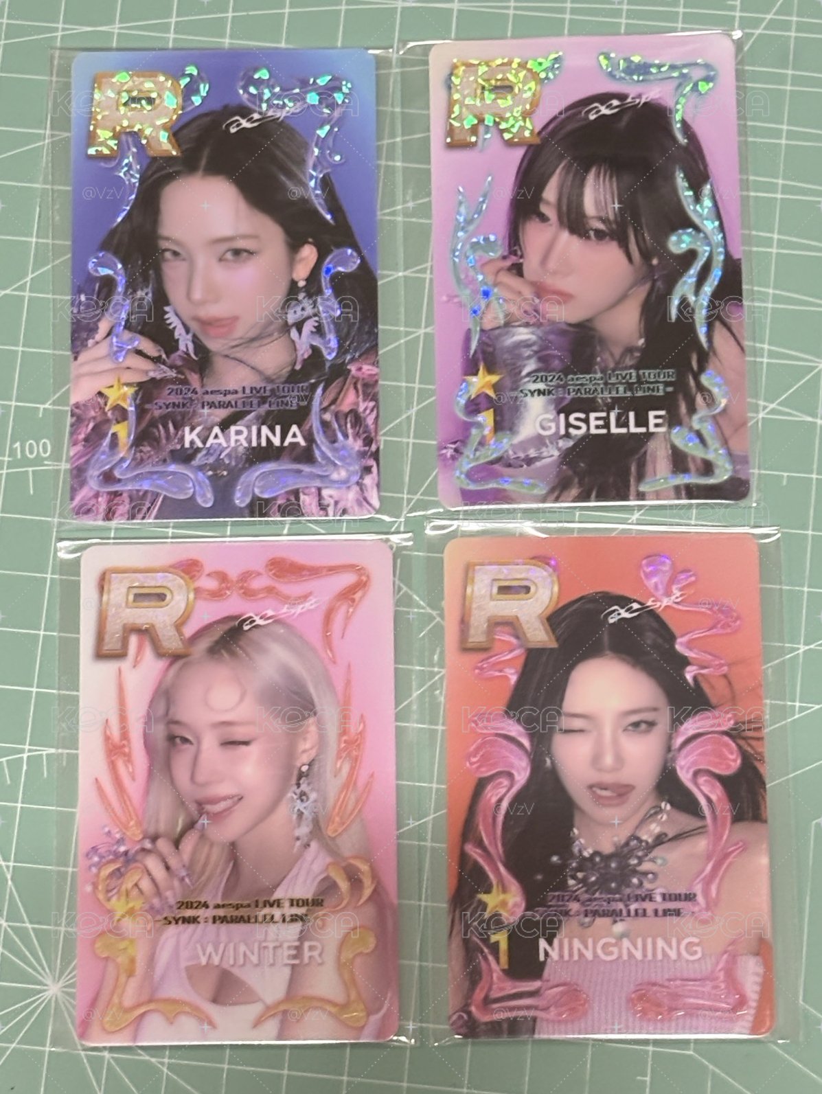一套四張 正規一 STAR+ING 遊戲卡