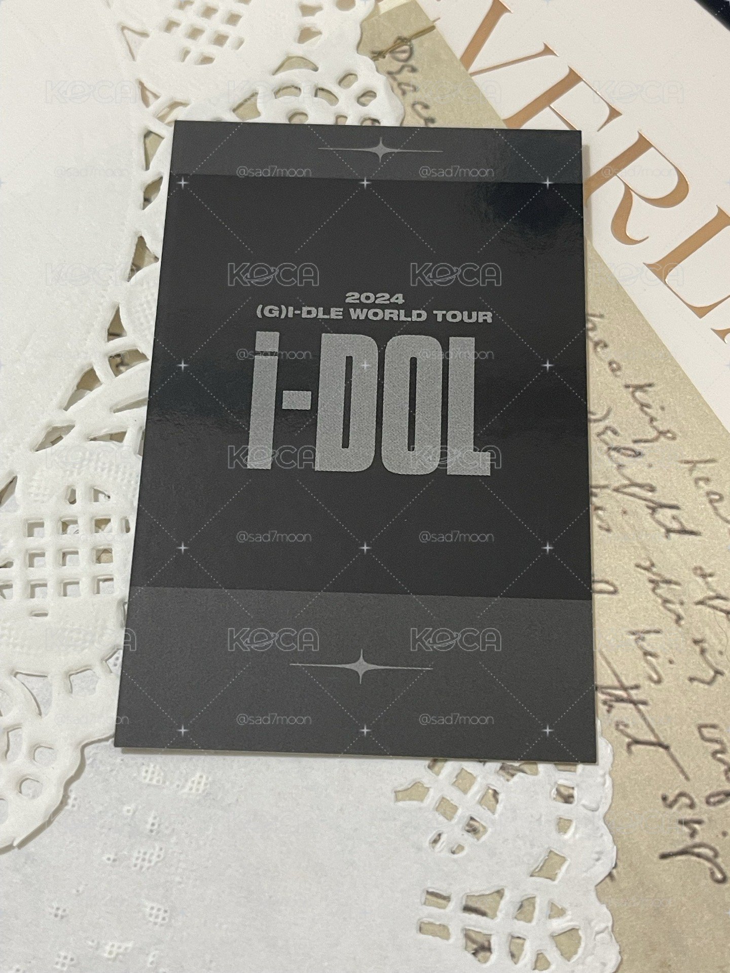 【無包手】24’世巡演唱會 iDOL 周邊卡 麵 兩張一起售