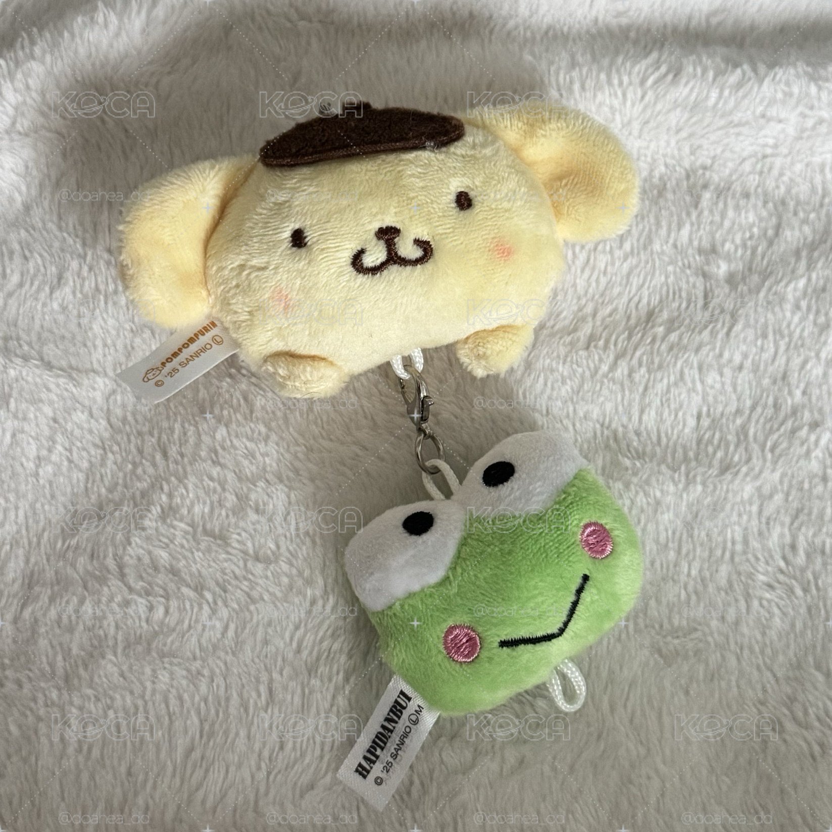 三麗鷗 男團毛絨串串扭蛋 大眼蛙