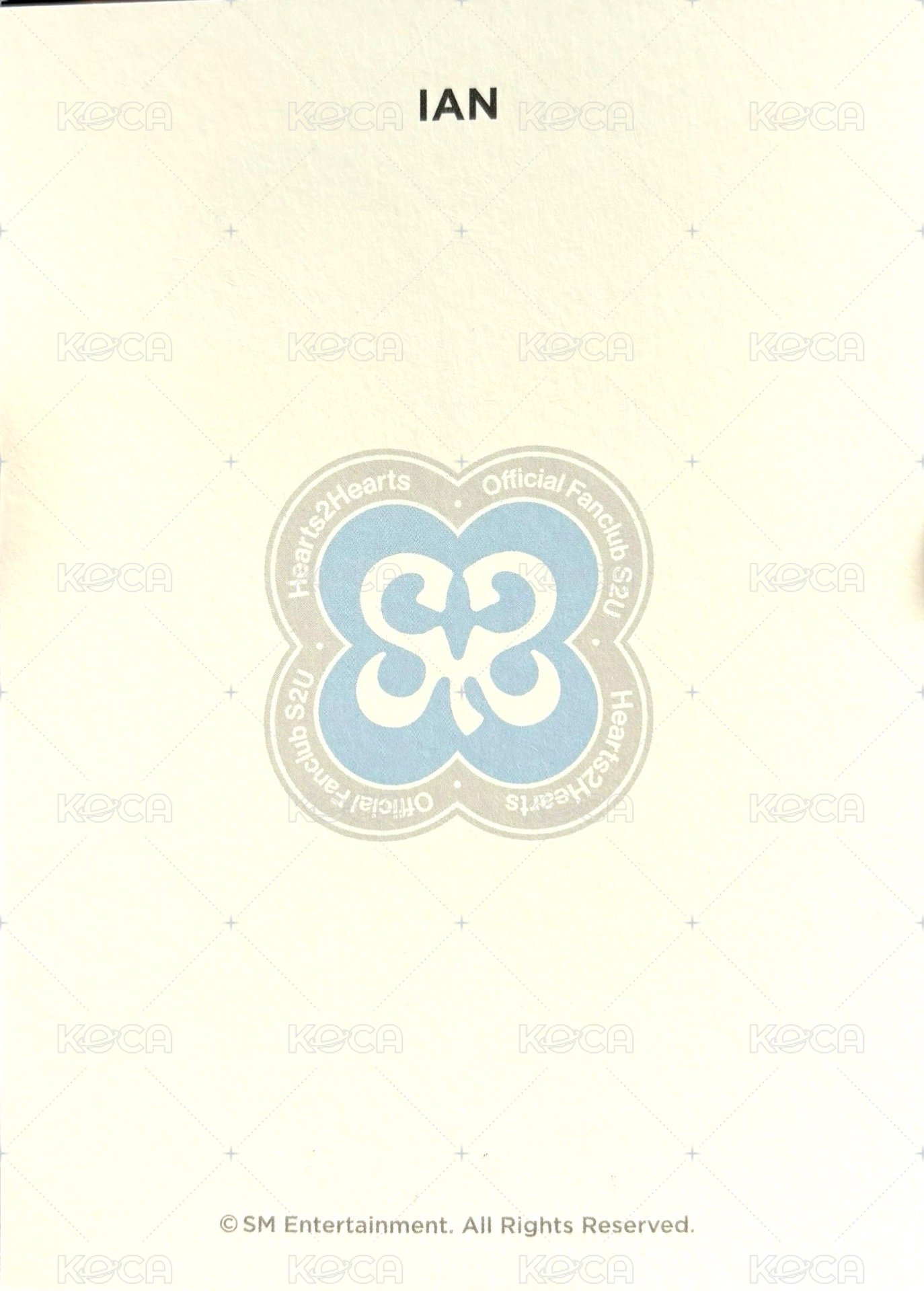 一期會員禮 明信片  背面