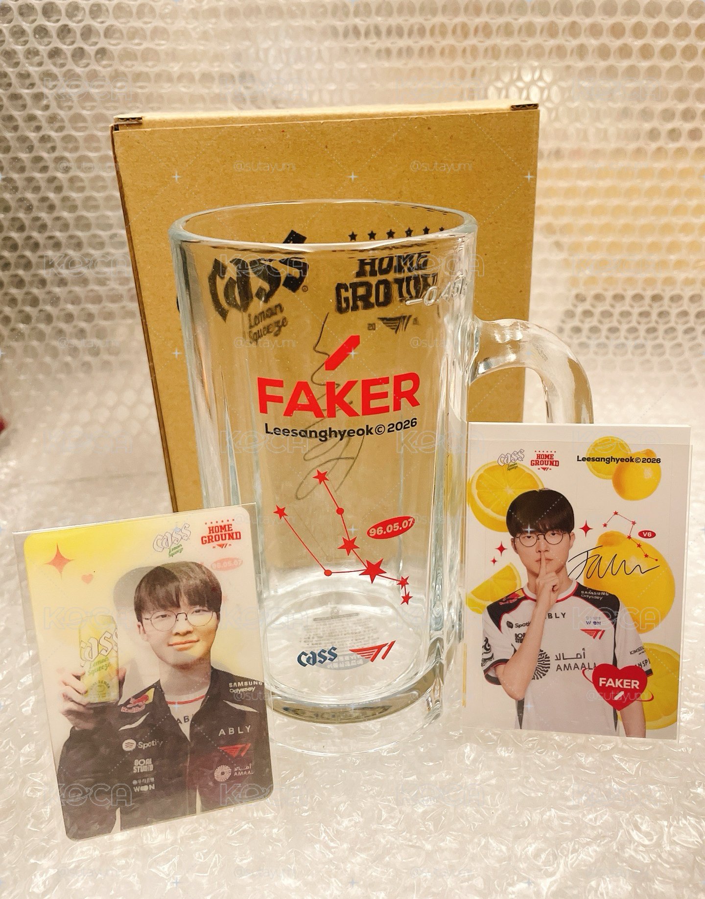 cass2.0 Faker 玻璃酒杯+變化卡+貼紙